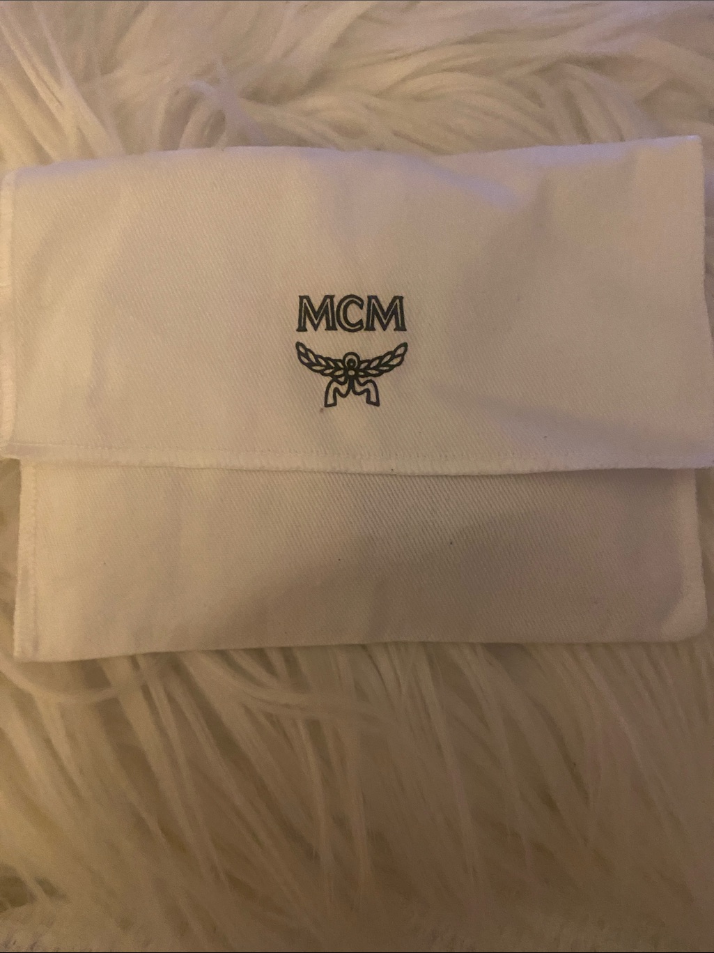 Mcm White Leather Card Case With Silver Lock — image 5 of 5